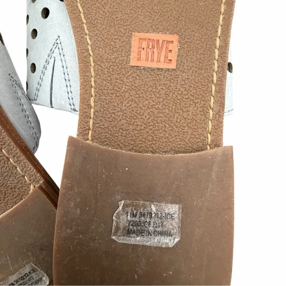 Frye Gray Perforated Leather Sandals size 11 - Picture 10 of 10